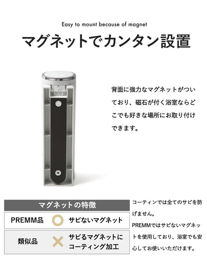 PREMM シャンプーディスペンサー 380ml x 2本